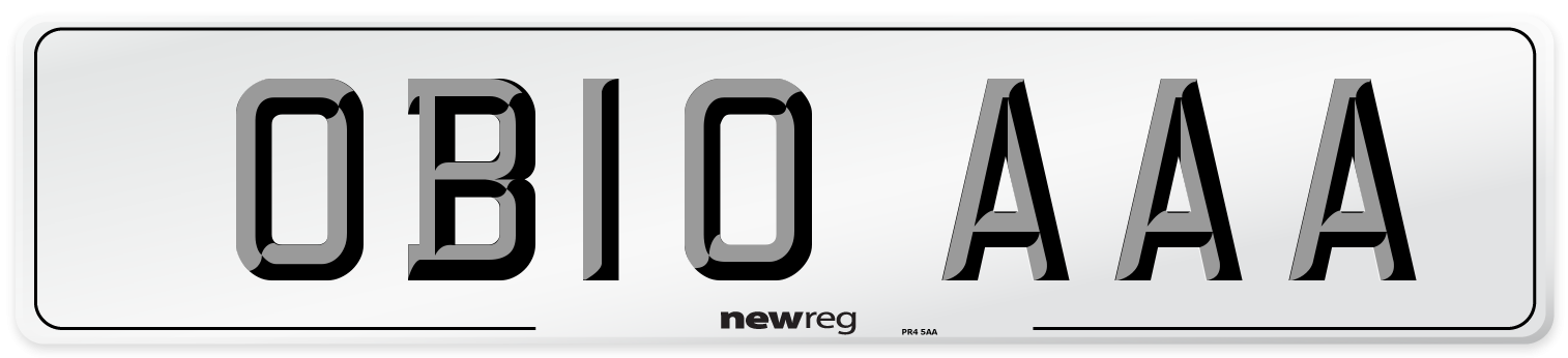 OB10 AAA Number Plate from New Reg